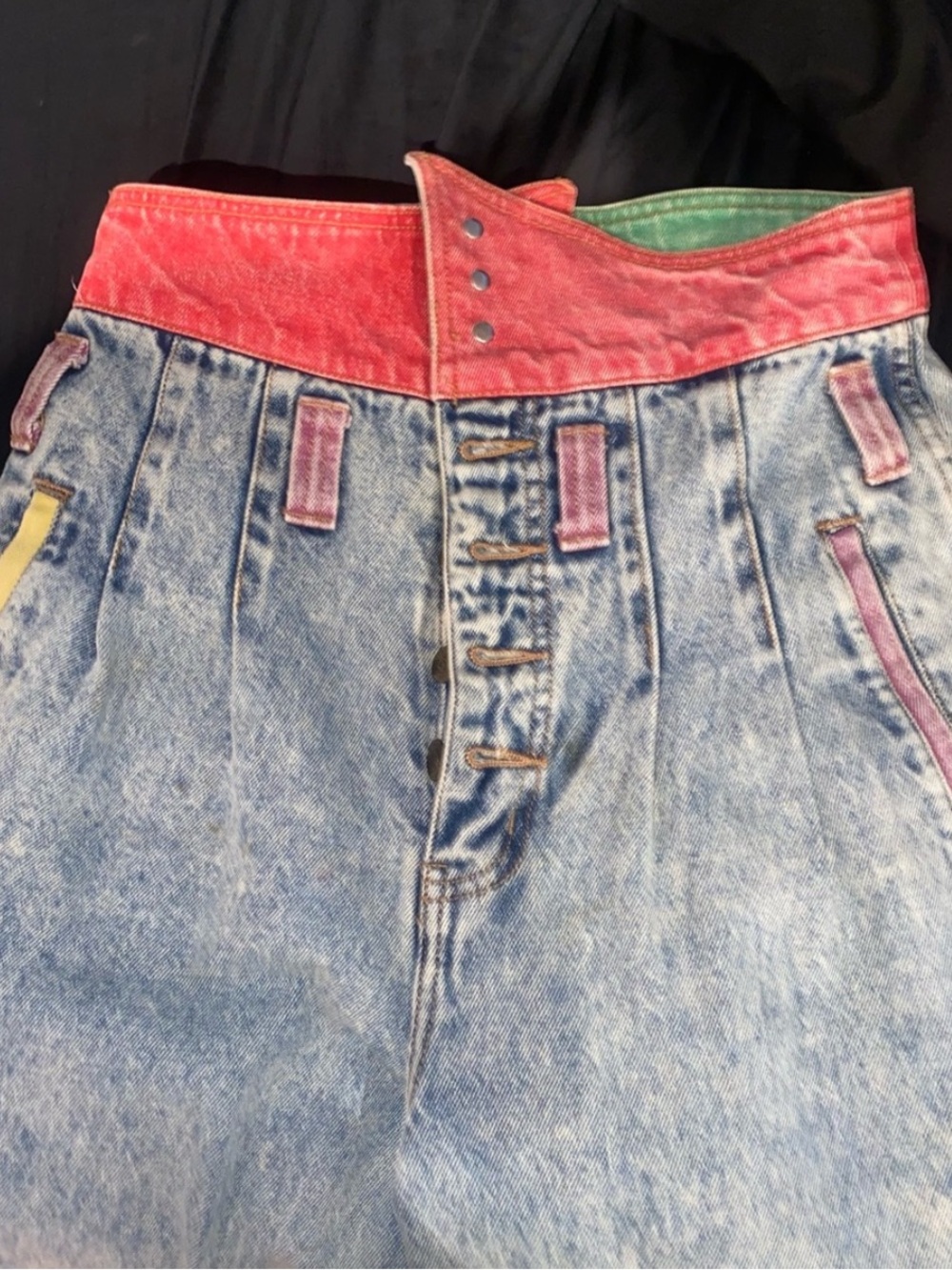 80s vintage Limited Express High-Rise Acid Wash Jeans